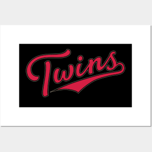 Vintage Minnesota Twins 2 by Buck Tee Original Posters and Art